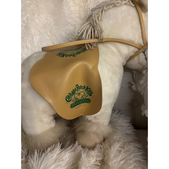 Vintage Cabbage Patch Kids Show Horse Plush Soft Stuffed Animal Saddle - Picture 16 of 16